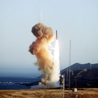 photo of a Minuteman III missile launch