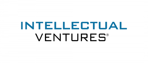 The logo of Intellectual Ventures on a white background